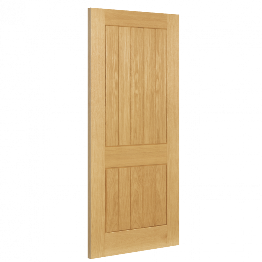 Cottage Ely 2 Panel Oak Door (18mm lippings) Pre-finished